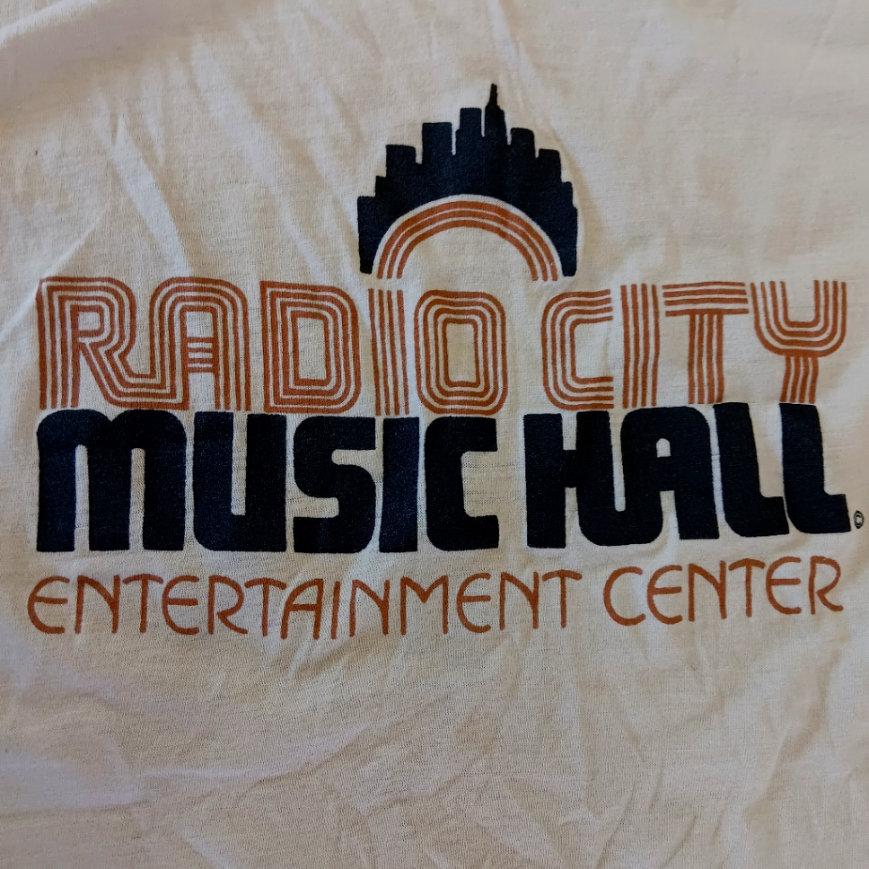 Vintage 1980s Radio City Music Hall Tan TShirt